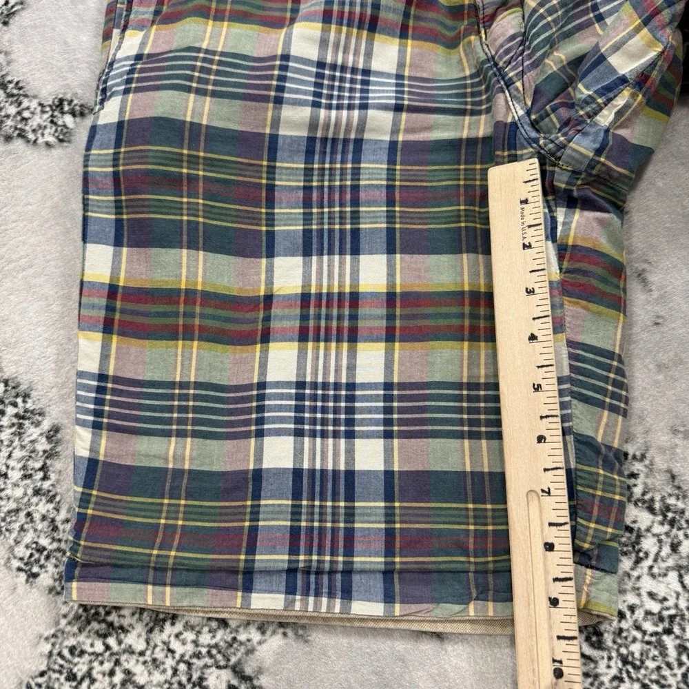 Polo Ralph‎ Lauren Madras Plaid Reversible Shorts Mens Size 34 Preppy Cotton